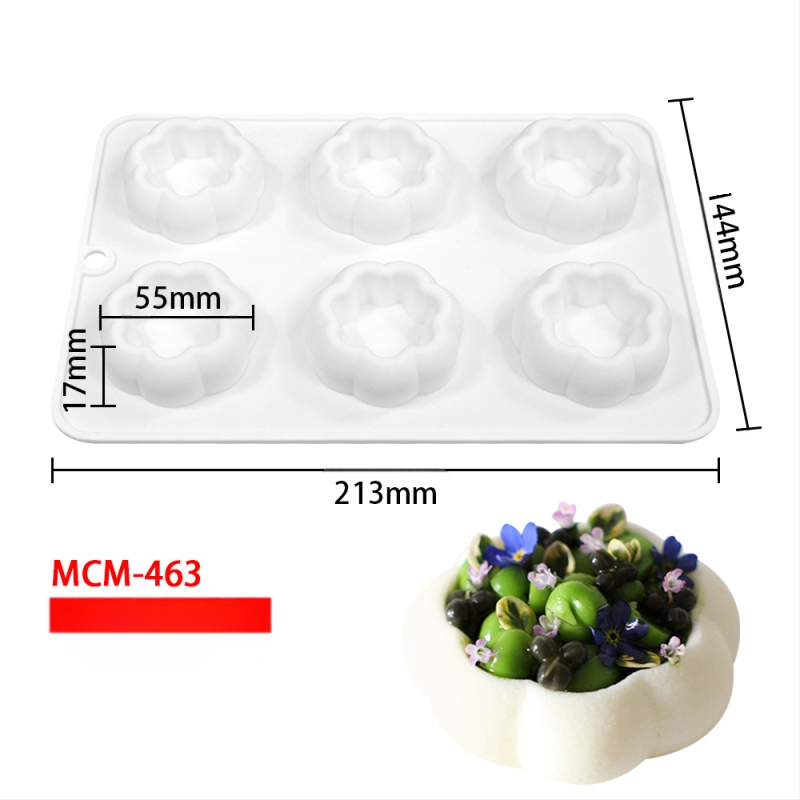 Silicone forma moussei ir šokoladui su 6 skyreliais ir įvairiomis formomis (žvaigždutės, Rubiko kubas, širdis); tinkama fondantui, rankų darbo muilams ir kvapiosioms žvakėms.