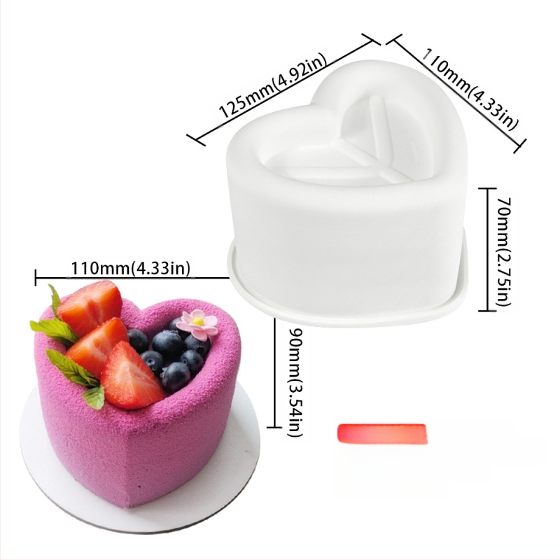 Silicone forma moussei ir šokoladui su 6 skyreliais ir įvairiomis formomis (žvaigždutės, Rubiko kubas, širdis); tinkama fondantui, rankų darbo muilams ir kvapiosioms žvakėms.