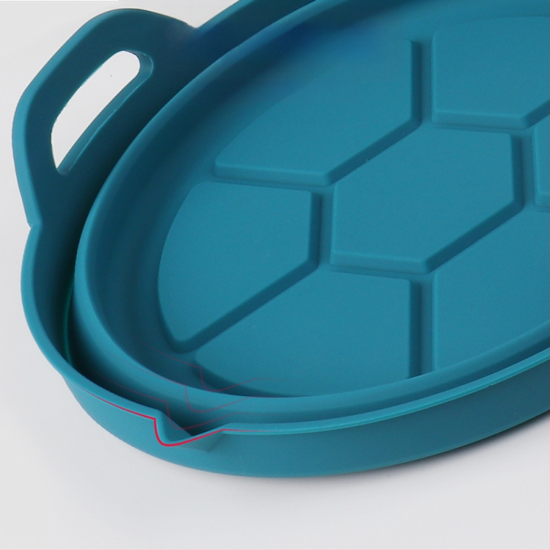 Saliekams silikona komplekts gaisa fritētājam, mikroviļņu krāsnij cepšanai un cepamais paklājiņš, pārtikas klases silikons