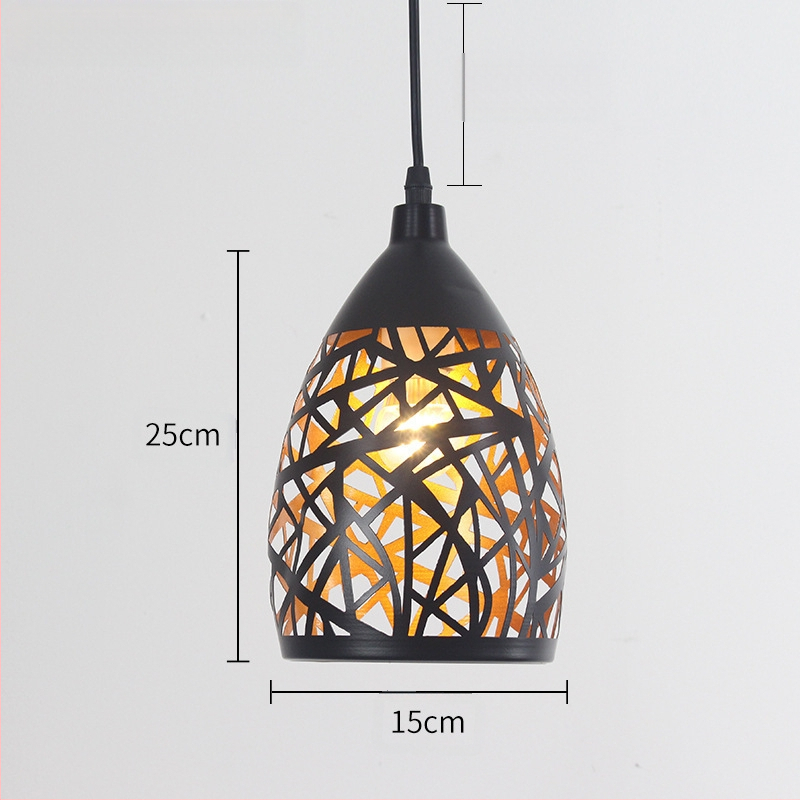 Σιδερένιος πολυέλαιος, ρετρό βιομηχανικό στυλ, LED φως, 220V, κάλυψη 10–15㎡