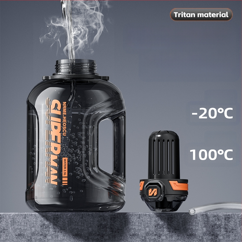 Sportinis vandens buteliukas su arbatos atskyrimu, atspari aukštoms temperatūroms, didelė talpa; Medžiaga: Plastikas; Prekės ženklas: Kita