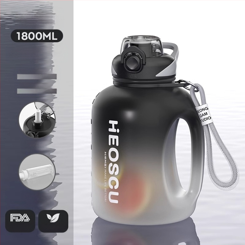 Sportinis vandens buteliukas su arbatos atskyrimu, atspari aukštoms temperatūroms, didelė talpa; Medžiaga: Plastikas; Prekės ženklas: Kita