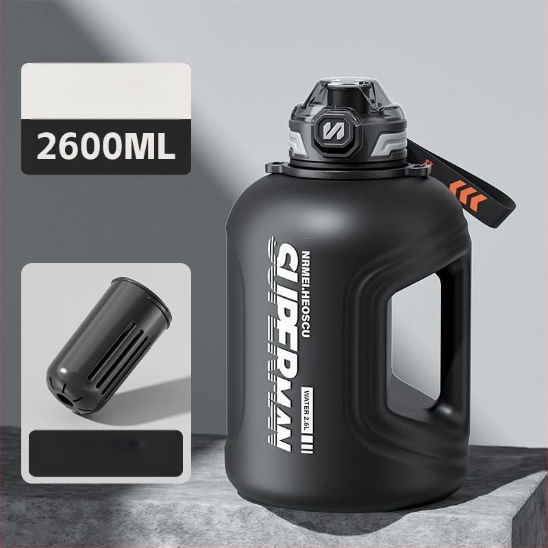 Sportinis vandens buteliukas su arbatos atskyrimu, atspari aukštoms temperatūroms, didelė talpa; Medžiaga: Plastikas; Prekės ženklas: Kita