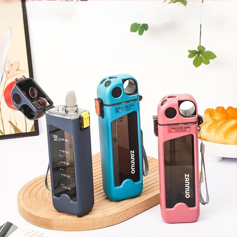 Sporto vandens butelis iš polipropileno, šilumos izoliacija 0–6 valandų, su nešiojimo virvele, tinka vaikams