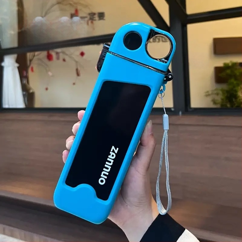 Sporto vandens butelis iš polipropileno, šilumos izoliacija 0–6 valandų, su nešiojimo virvele, tinka vaikams