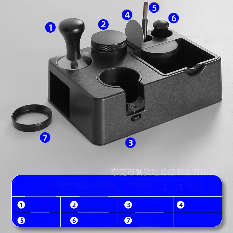 Espresso kavos priedai su ABS rankena – ZX prekės ženklas, šiuolaikinis minimalistinis stilius, lengvas prabangos ir retro nuotaikos derinys, įtraukti kavos priedai