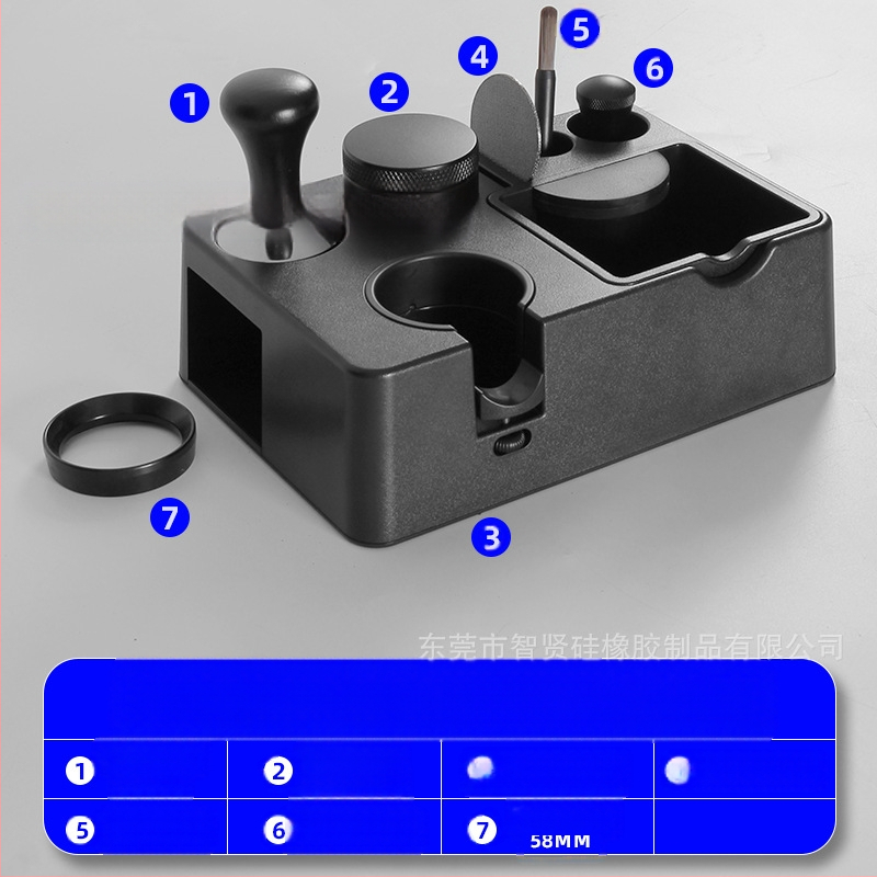 Espresso kavos priedai su ABS rankena – ZX prekės ženklas, šiuolaikinis minimalistinis stilius, lengvas prabangos ir retro nuotaikos derinys, įtraukti kavos priedai