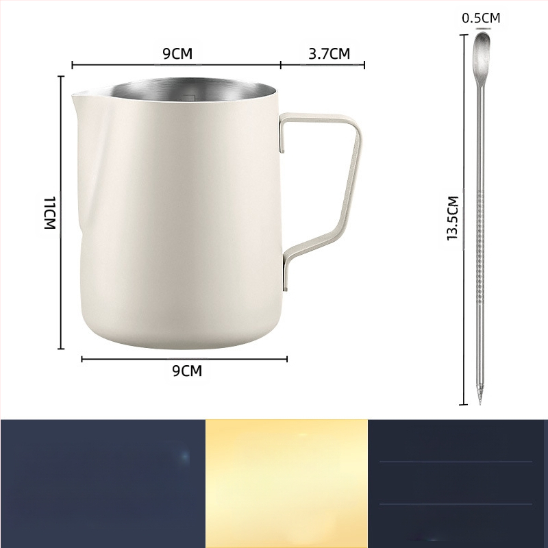 Latte art plakiklis iš nerūdijančio plieno, šiuolaikinis minimalistinis stilius, rankų darbo, tinkama barams, kavinei ir restoranams