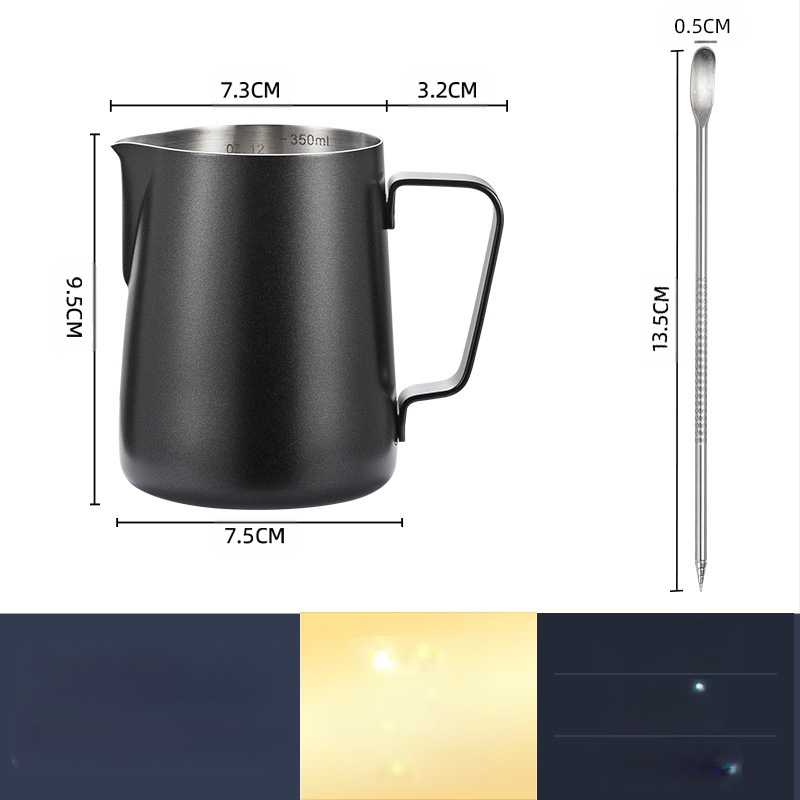 Latte art plakiklis iš nerūdijančio plieno, šiuolaikinis minimalistinis stilius, rankų darbo, tinkama barams, kavinei ir restoranams