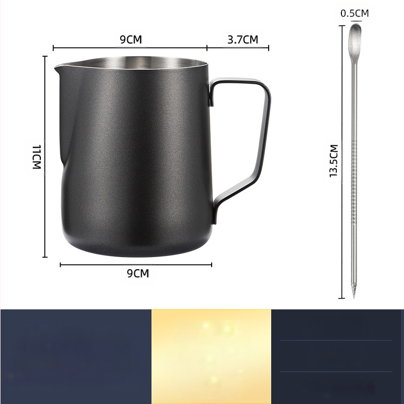 Latte art plakiklis iš nerūdijančio plieno, šiuolaikinis minimalistinis stilius, rankų darbo, tinkama barams, kavinei ir restoranams