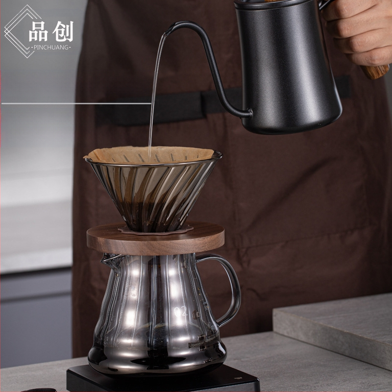 Pinchuang kavos puodo rinkinys – poliruotas paviršius, šiuolaikiškas stilius, dovanų dėžutė