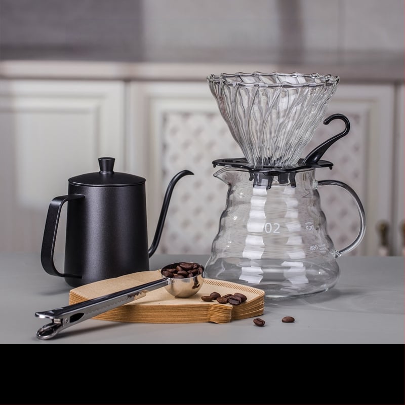 Pinchuang kavos puodo rinkinys – poliruotas paviršius, šiuolaikiškas stilius, dovanų dėžutė