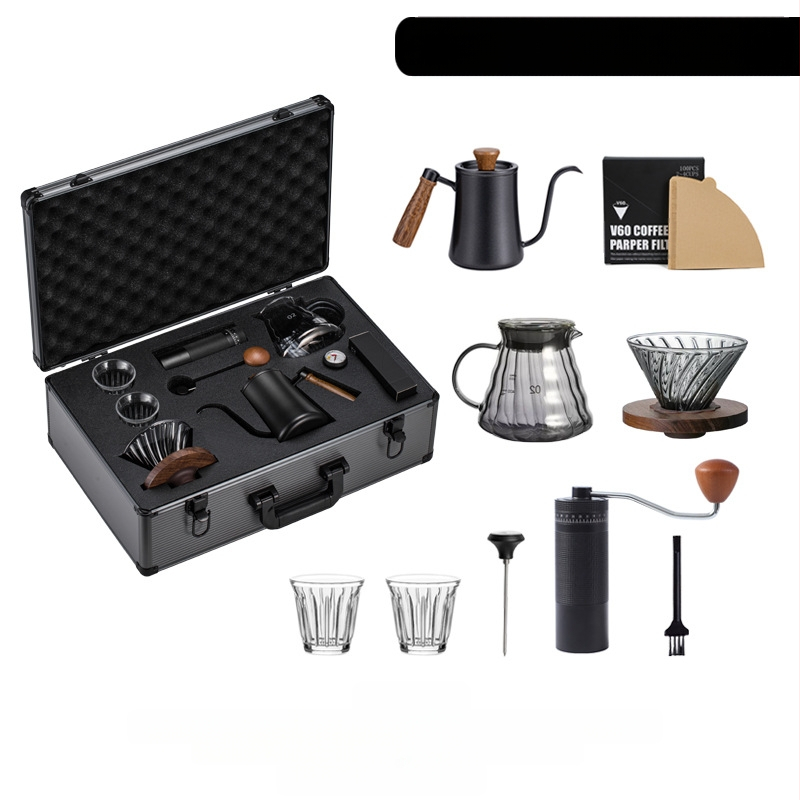 Pinchuang kavos puodo rinkinys – poliruotas paviršius, šiuolaikiškas stilius, dovanų dėžutė