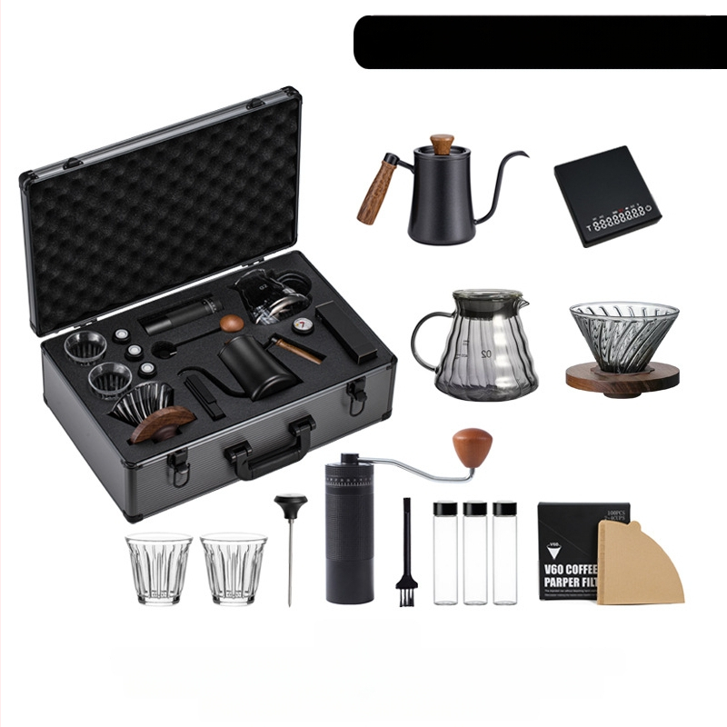 Pinchuang kavos puodo rinkinys – poliruotas paviršius, šiuolaikiškas stilius, dovanų dėžutė