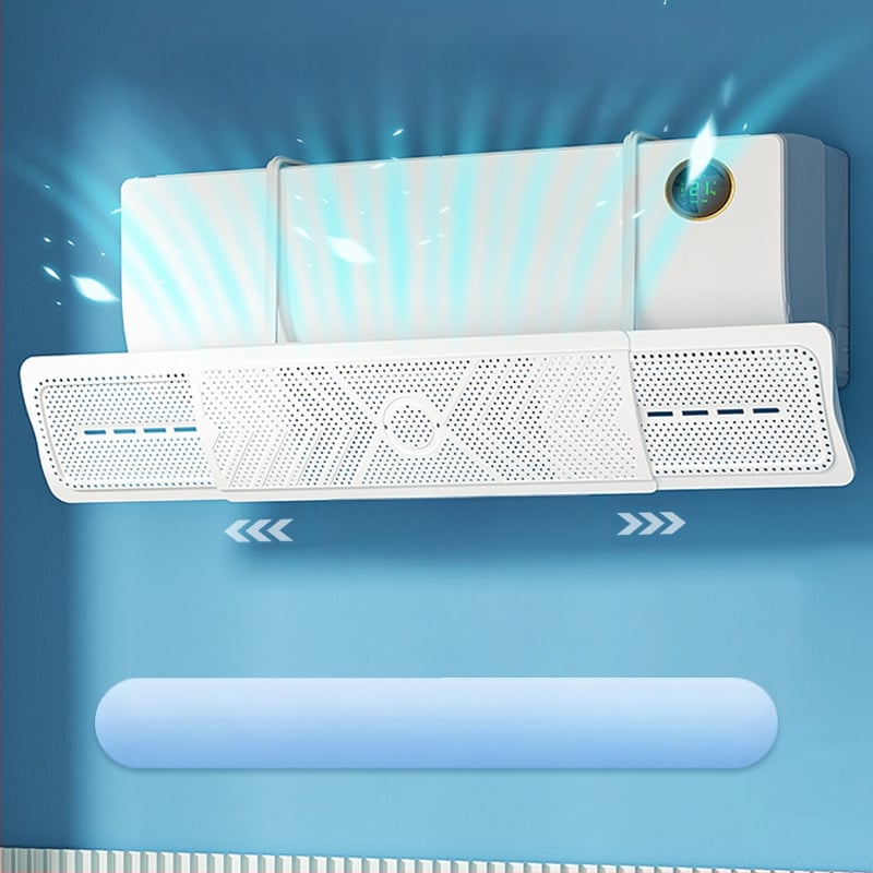 Αναδιπλούμενος διαχύτης αέρα για κλιματιστικό – τοποθέτηση στον τοίχο, εγκατάσταση χωρίς εργαλεία, προστασία από άμεση ροή αέρα