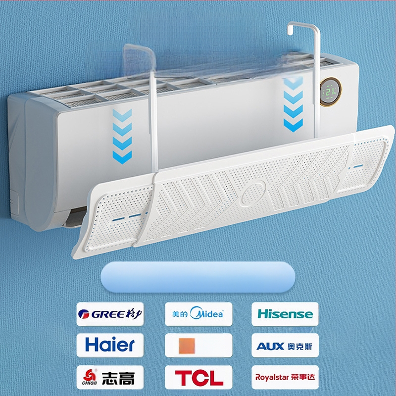 Αναδιπλούμενος διαχύτης αέρα για κλιματιστικό – τοποθέτηση στον τοίχο, εγκατάσταση χωρίς εργαλεία, προστασία από άμεση ροή αέρα