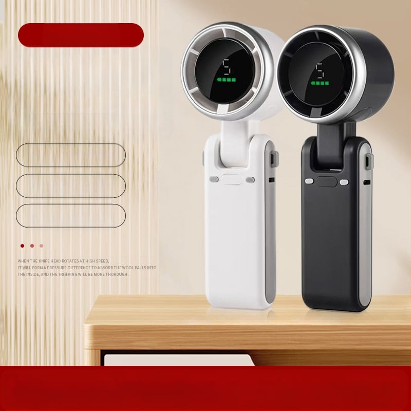 Ventilator pentru gât, portabil, USB, pliat, silențios (5V, 4 viteze, baterie încorporată, motor brushless, alimentare USB)