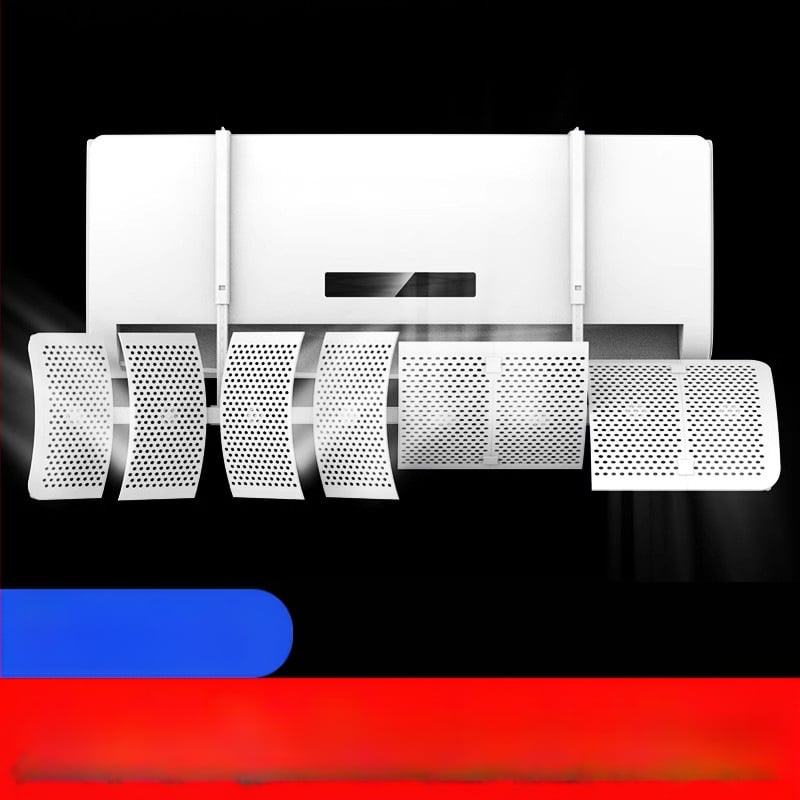 Deflector de aer pentru aer conditionat, montat pe perete, ABS, control universal al direcției curentului de aer, pentru dormitor