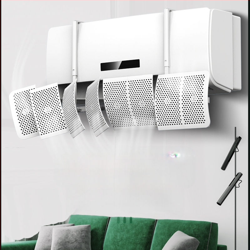 Deflector de aer pentru aer conditionat, montat pe perete, ABS, control universal al direcției curentului de aer, pentru dormitor