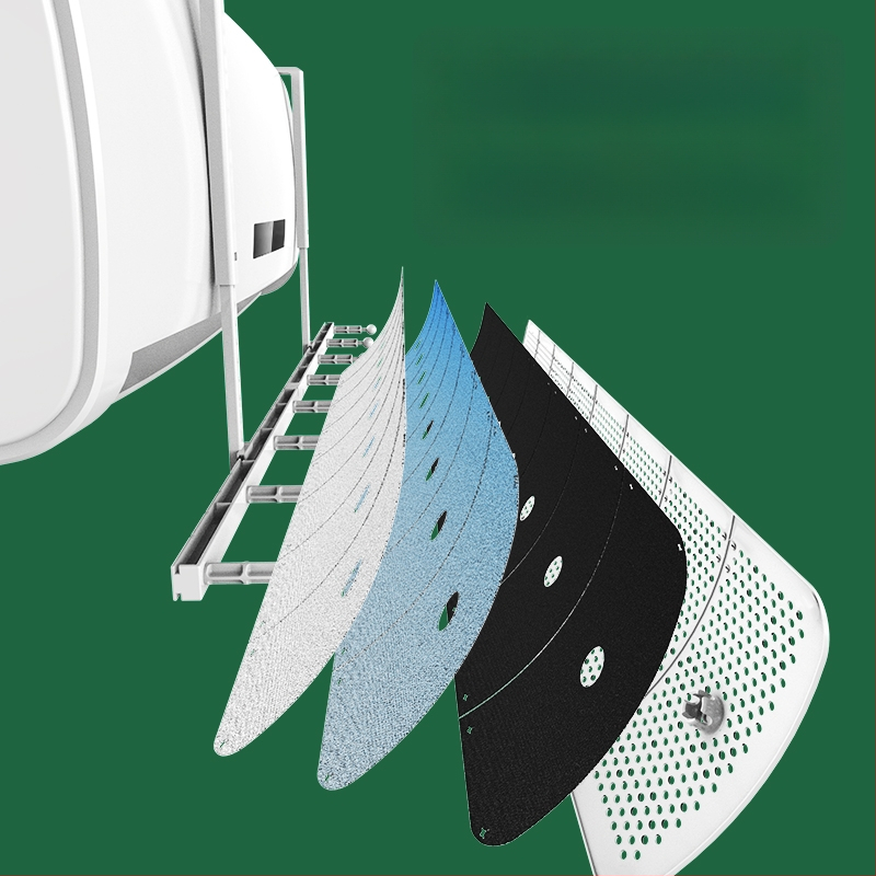 Deflector de aer pentru aer conditionat, montat pe perete, ABS, control universal al direcției curentului de aer, pentru dormitor