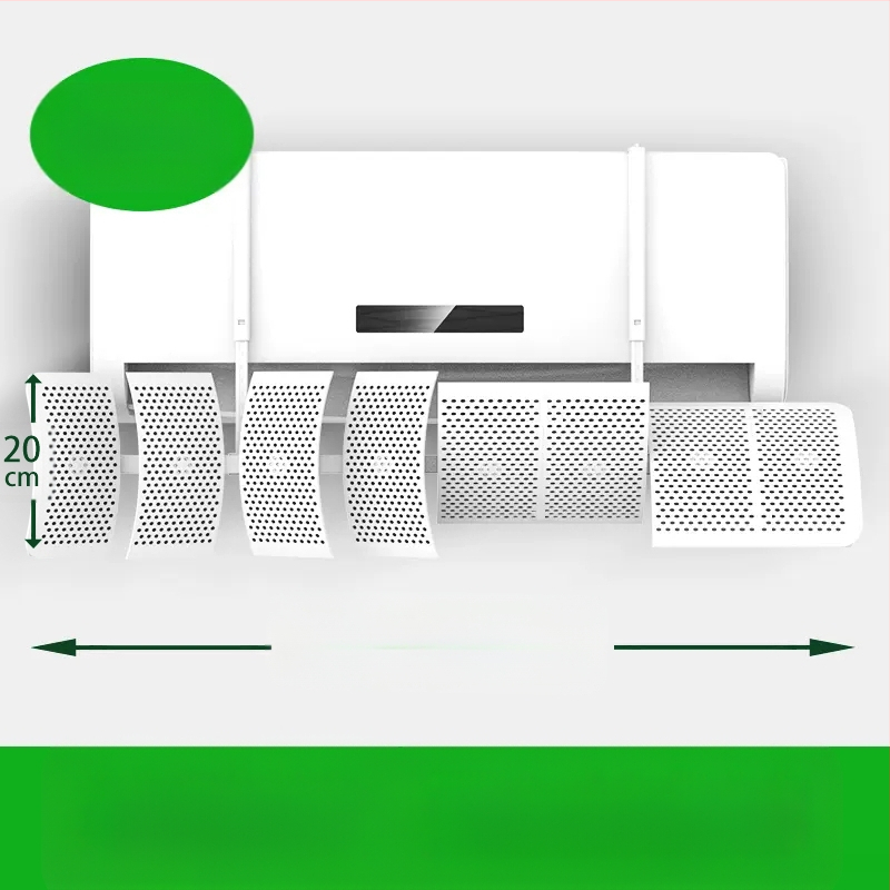 Deflector de aer pentru aer conditionat, montat pe perete, ABS, control universal al direcției curentului de aer, pentru dormitor