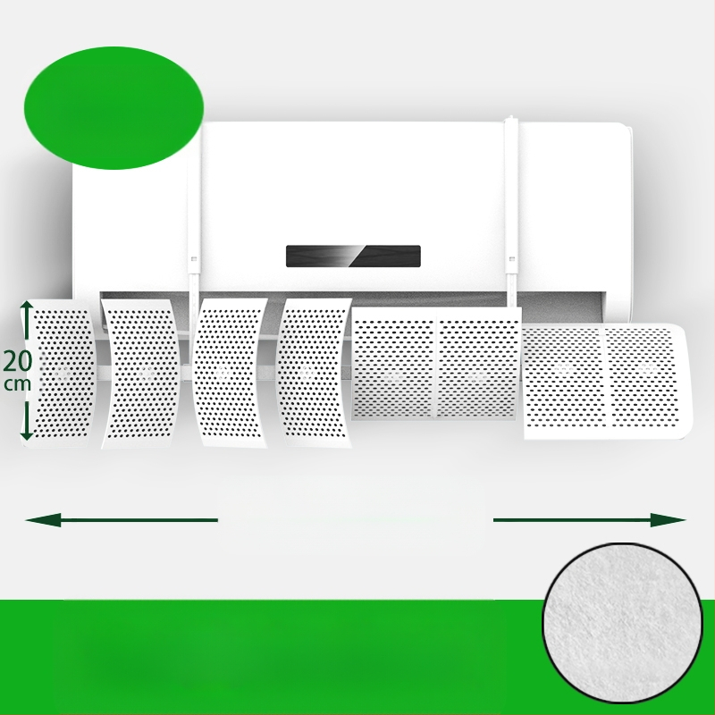 Deflector de aer pentru aer conditionat, montat pe perete, ABS, control universal al direcției curentului de aer, pentru dormitor