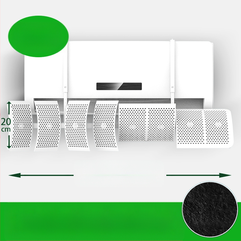 Deflector de aer pentru aer conditionat, montat pe perete, ABS, control universal al direcției curentului de aer, pentru dormitor