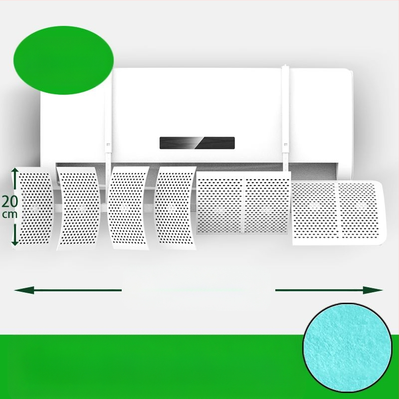 Deflector de aer pentru aer conditionat, montat pe perete, ABS, control universal al direcției curentului de aer, pentru dormitor