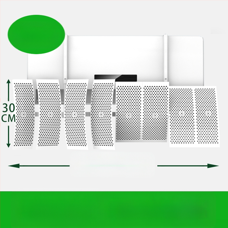 Deflector de aer pentru aer conditionat, montat pe perete, ABS, control universal al direcției curentului de aer, pentru dormitor
