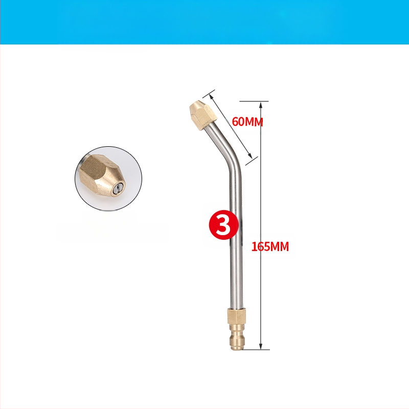 Aukšto slėgio vandens purkštuvų purškimo pirutėls oro kondicionierių valymui — nerūdijančio plieno kampinis jungtis, varinis greitas jungtis, ventiliatoriaus formos purškimo antgalis