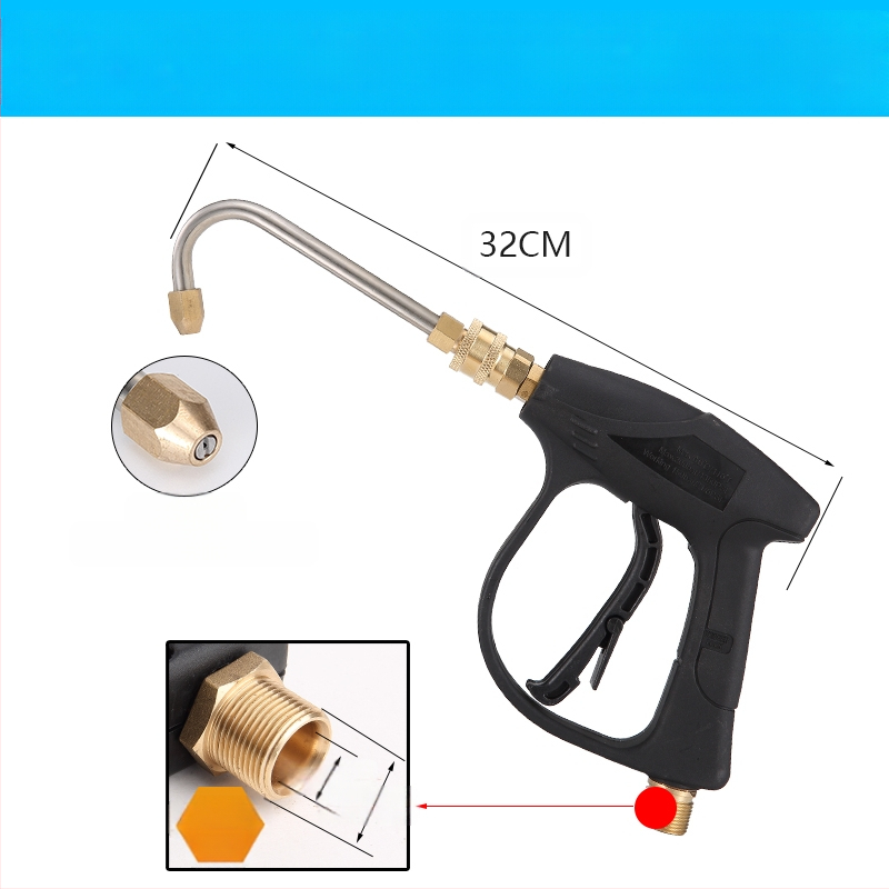 Aukšto slėgio vandens purkštuvų purškimo pirutėls oro kondicionierių valymui — nerūdijančio plieno kampinis jungtis, varinis greitas jungtis, ventiliatoriaus formos purškimo antgalis