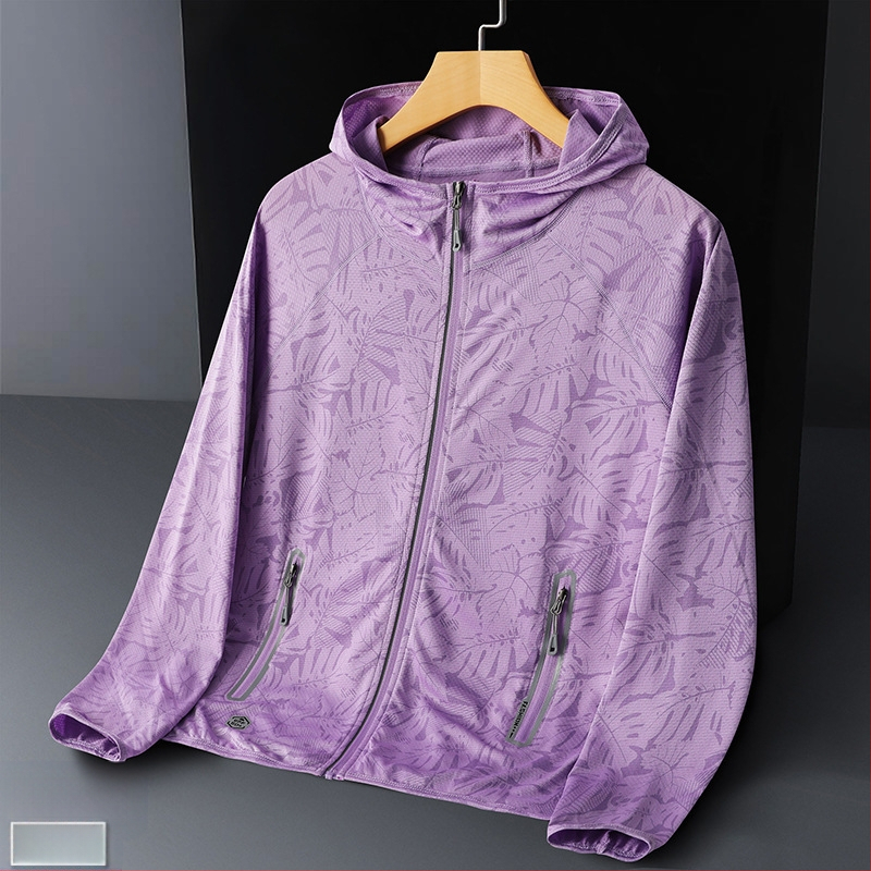 Унисексово ветрово яке с качулка за открито, UV защита UPF50, дишащ полиестер