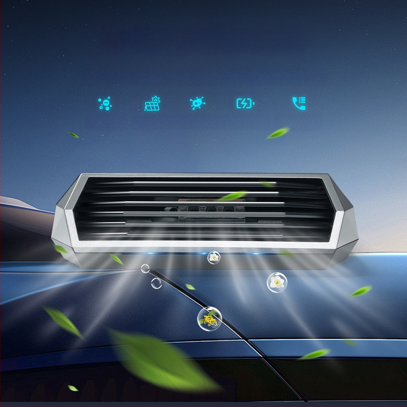 Οζονικός καθαριστής αέρα αυτοκινήτου, Μοντέλο 8813, USB τροφοδοσία (5V), 2W, Δραστικό οξυγόνο 40 mg, Αρνητικά ιόντα 100000