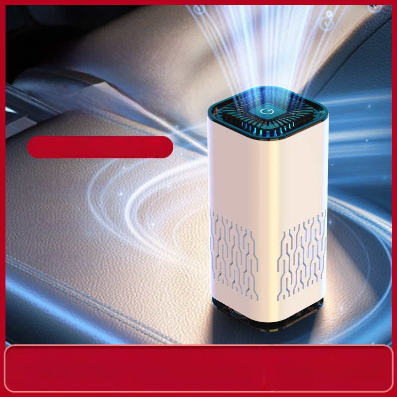 Automobilinis oro valytuvas – nešiojamas, šalina antrinį dūmą ir formaldehidų kvapus, sudėtinis filtras, oro srautas 50 m3/h, įkraunamas, be montavimo