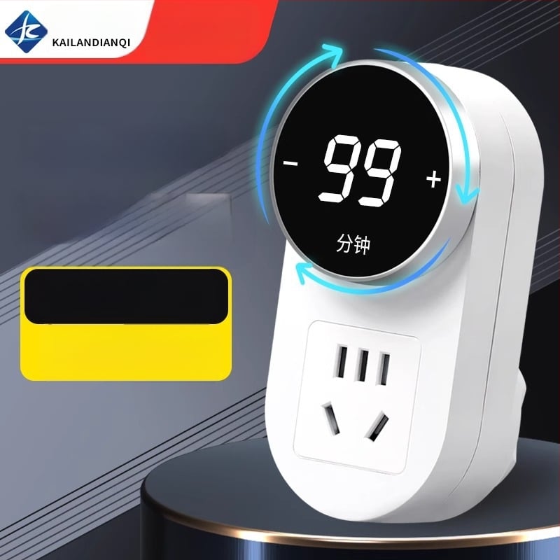 Kailan laikmačio lizdas su apsauga nuo persikrovimo, įkrovimo apsauga namų įrenginiams ir telefonams, automatinis išjungimas su atbuline atskaita