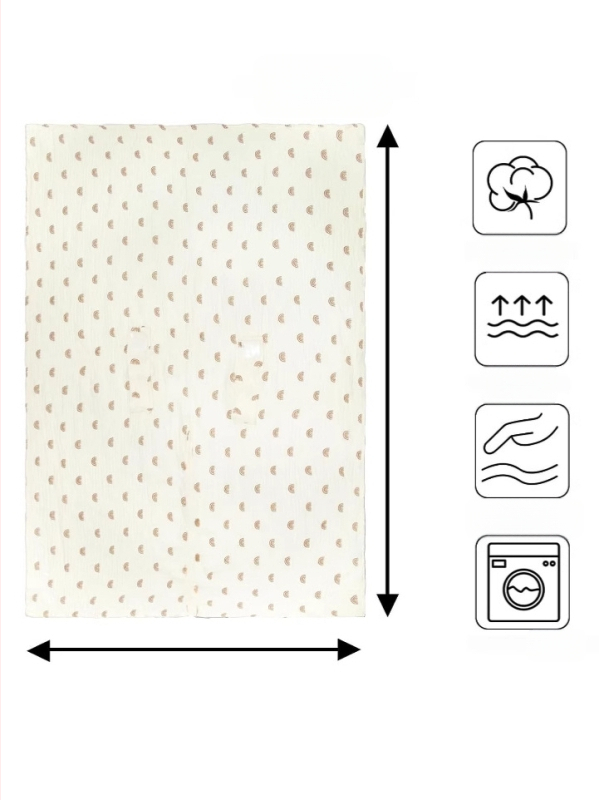 Покривало за количка за бебе: покривало за кошница и седалка, 100% памук, подходящо за новородени, лято 2024, SEVDO