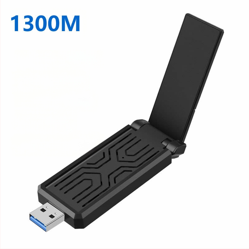 USB ασύρματος προσαρμογέας Wi-Fi, 1300 Mbps, διπλής ζώνης 2.4 GHz/5.8 GHz, 802.11b/g/n, χωρίς οδηγούς