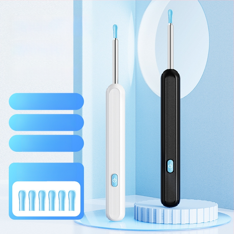 Belaidė vizuali ausų šaukštelis su šviesa – HD vizualus ausų valymas, ABS+PC, Type-C įkrovimo kabelis įtrauktas