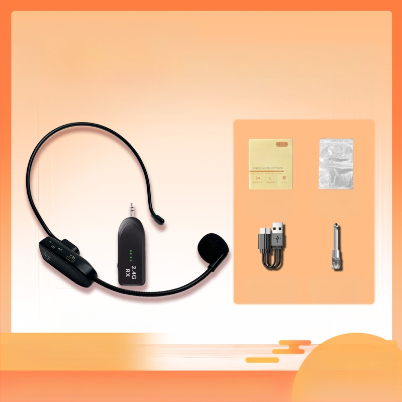 Ακουστικό μικρόφωνο για συνεδριάσεις με ενσωματωμένη μπαταρία 300–500 mAh, υπερκαρδιοειδής λήψη, εύρος συχνοτήτων 100 Hz–20 kHz, SNR ≥75 dB