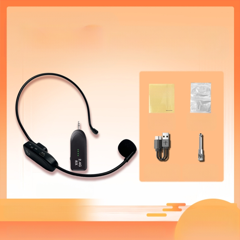 Ακουστικό μικρόφωνο για συνεδριάσεις με ενσωματωμένη μπαταρία 300–500 mAh, υπερκαρδιοειδής λήψη, εύρος συχνοτήτων 100 Hz–20 kHz, SNR ≥75 dB