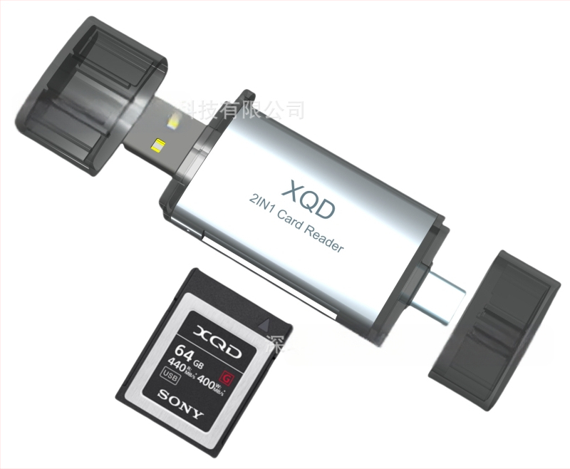 Αναγνώστης καρτών δύο σε ένα USB 3.2 με διεπαφή USB-C 3.2 – Υποστήριξη SD καρτών, αλουμινένιο περίβλημα