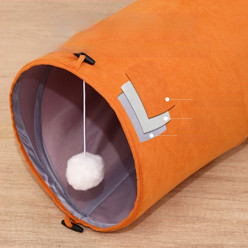 Macska alagút többnyílású kialakítással, összecsukható egyenes cső, textil anyag - Xinxuan