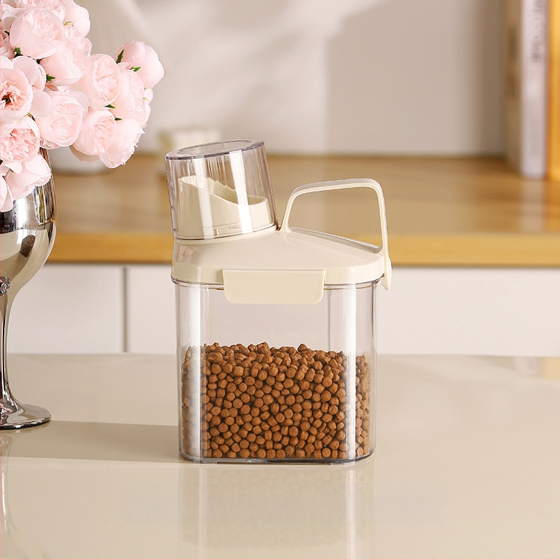 Container de depozitare alimentară pentru cereale, fasole și orez | sigilat, rezistent la umezeală și la dăunători | PET plastic