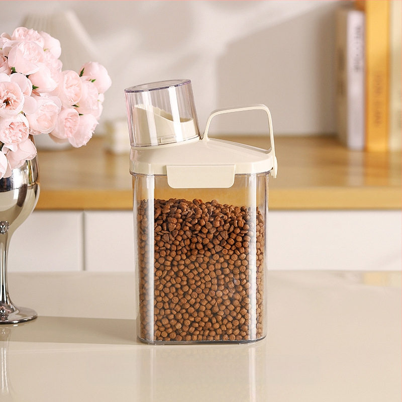 Container de depozitare alimentară pentru cereale, fasole și orez | sigilat, rezistent la umezeală și la dăunători | PET plastic