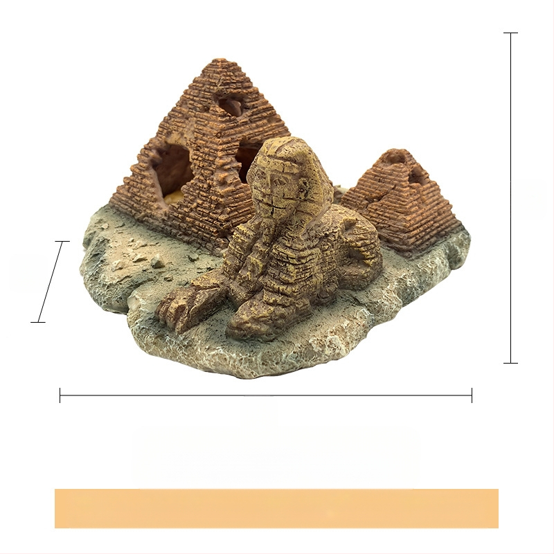 Διακοσμητικό για αναρρίχηση κατοικίδιων – Αιγυπτιακή Πυραμίδα με κεφάλι Σφίγγας; Υλικό: ρητίνη; Προέλευση: Xiamen; Μάρκα: Xin Li; Κύρια χρήση: τοπίο για κατοικίδια που σκαρφαλώνουν