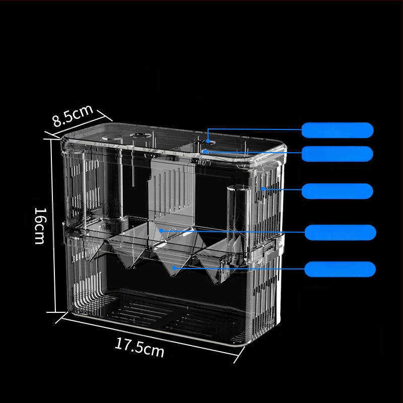 Акрилна изолационна кутия за излюпване и отглеждане на малки риби (фрай) – Haolong Hl58