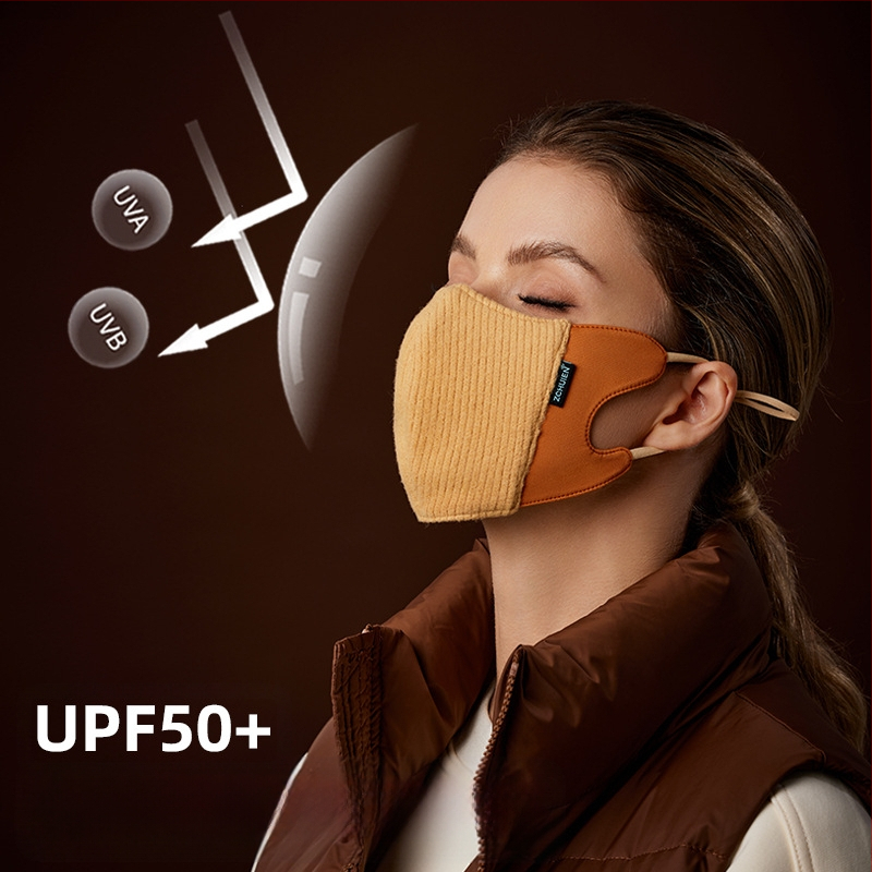 Μάσκα προσώπου φθινοπωρινή-χειμερινή, αναπνεύσιμη, UV προστασία, σκίαση από ήλιο; πολυεστερικό ύφασμα; χειμερινή έκδοση 2023; στυλ: κατάλληλη για κάθε περίσταση, γραφείο, απλό, ημι-κάλυψη
