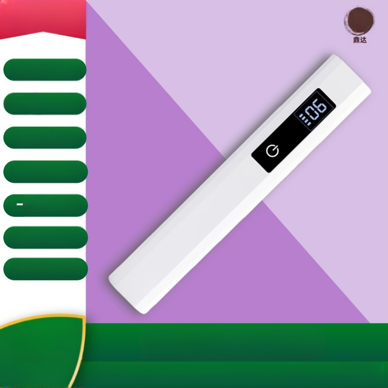 Rankinė mini belaidė nagų lempa su LCD ekranu greitam džiovinimui