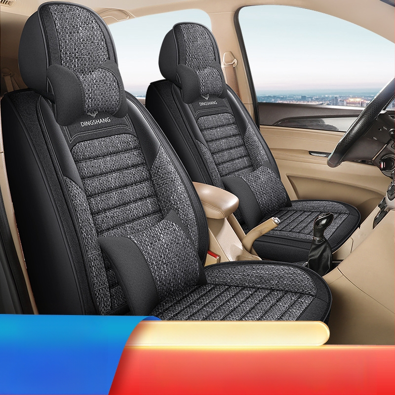 Σετ καλύμματα καθισμάτων αυτοκινήτου για Wuling Rongguang V — επιφάνεια πολυεστέρα, γέμισμα συνθετικών ινών, ραφή με τελειώματα, επαγγελματικό στυλ, για όλες τις εποχές
