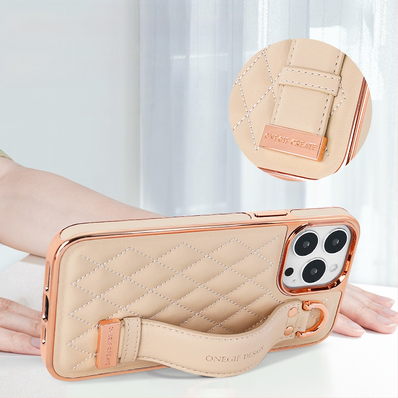 Ādas rokassprādzes vāciņš iPhone 14 un iPhone 13 Pro Max – īsta āda, anti-pirkstu nospiedumu, pilns pārklājums, izturīgs pret kritieniem